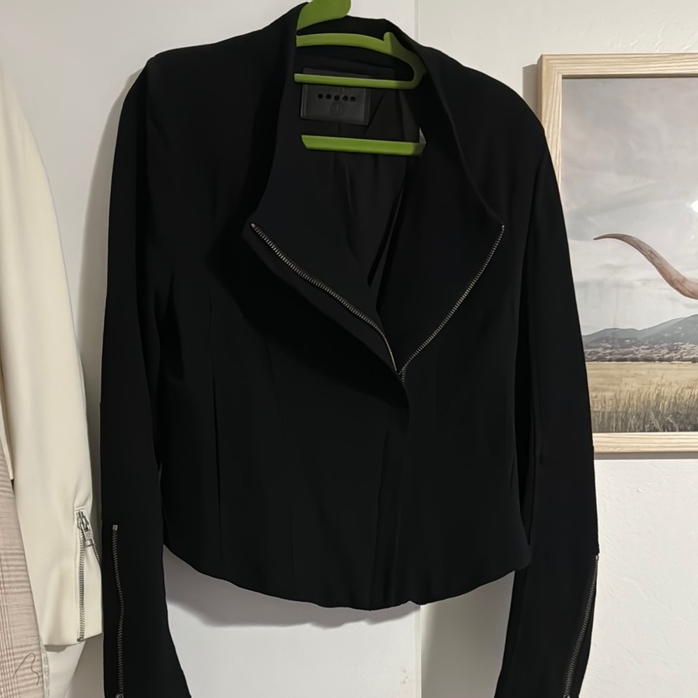 Mesh back Black Women's Jacket